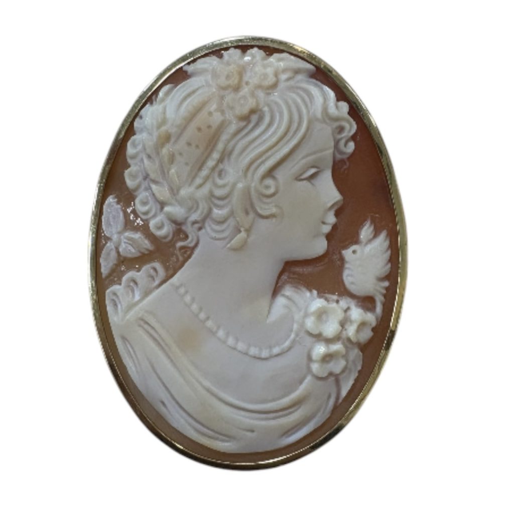 K18 18金 750 カメオ ブローチの買取実績 | 買取専門店さすがや
