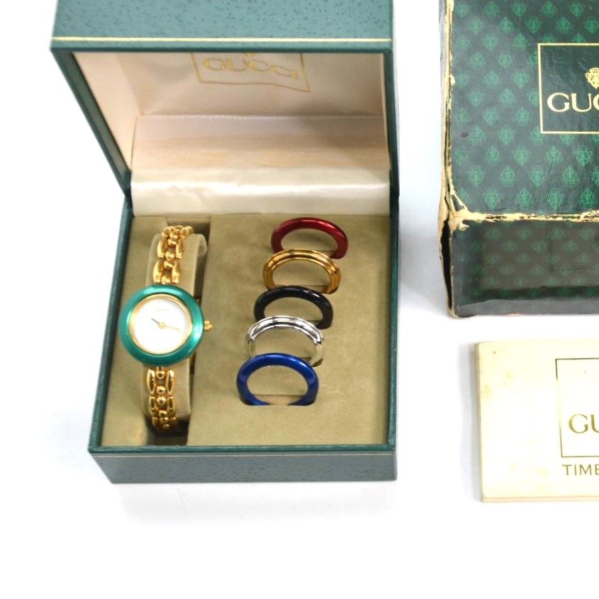 GUCCI ゴールド 腕時計 チェンジベゼル付き 楽天市場】【中古】｜GUCCI