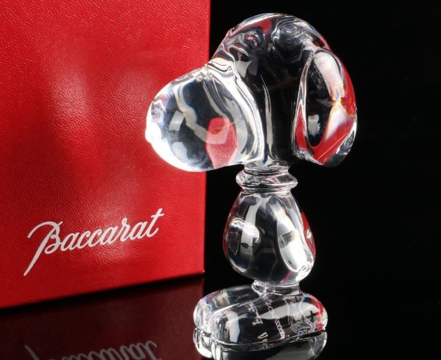 Baccarat/バカラ/スヌーピー/クリスタル/骨董/硝子/ガラス/オブジェ