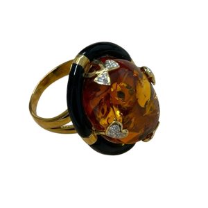 K18（18金）琥珀ブローチの買取実績 | 買取専門店さすがや