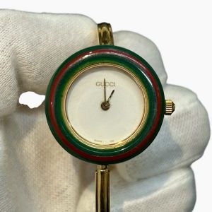 GUCCI レディース腕時計 1400L ゴールドカラー ホワイト文字盤の買取