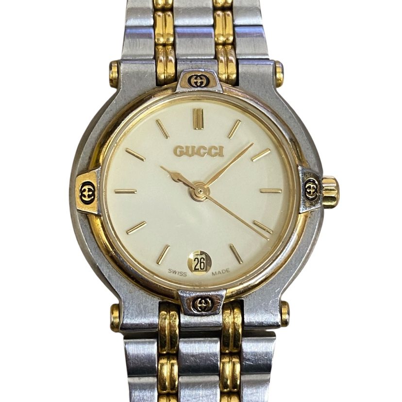GUCCI グッチ コンビ デイト クォーツ腕時計 9000Lの買取実績 | 買取