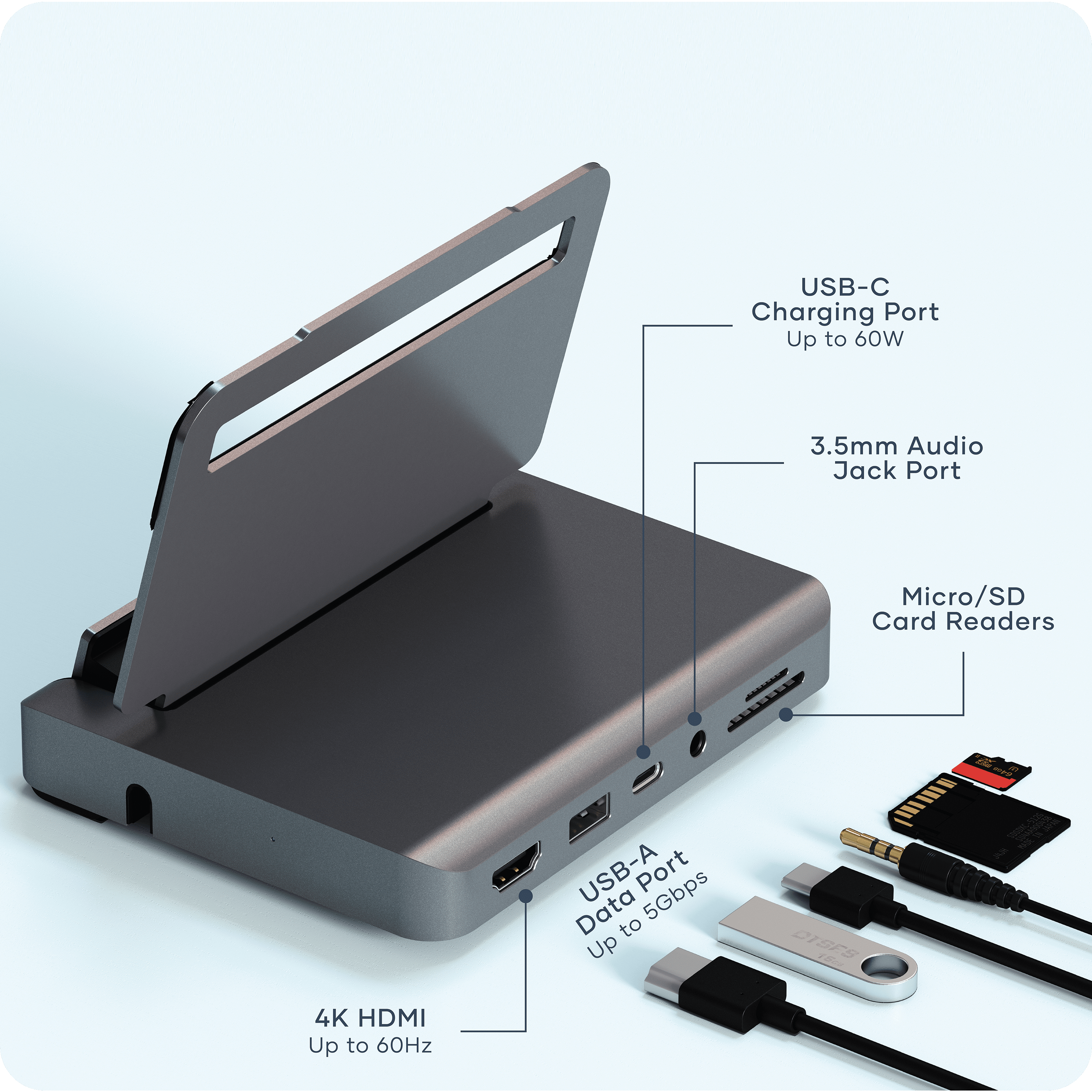 Aluminum Stand & Hub for iPad Pro | Desktop – Satechi