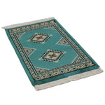 パキスタン絨毯 シルクタッチ 約47cm x 74cm｜SATHI RUGS