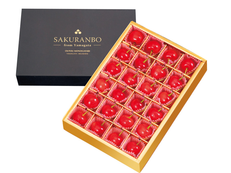 加温ハウス栽培「佐藤錦 秀撰」24粒化粧箱入｜山形のさくらんぼ通販