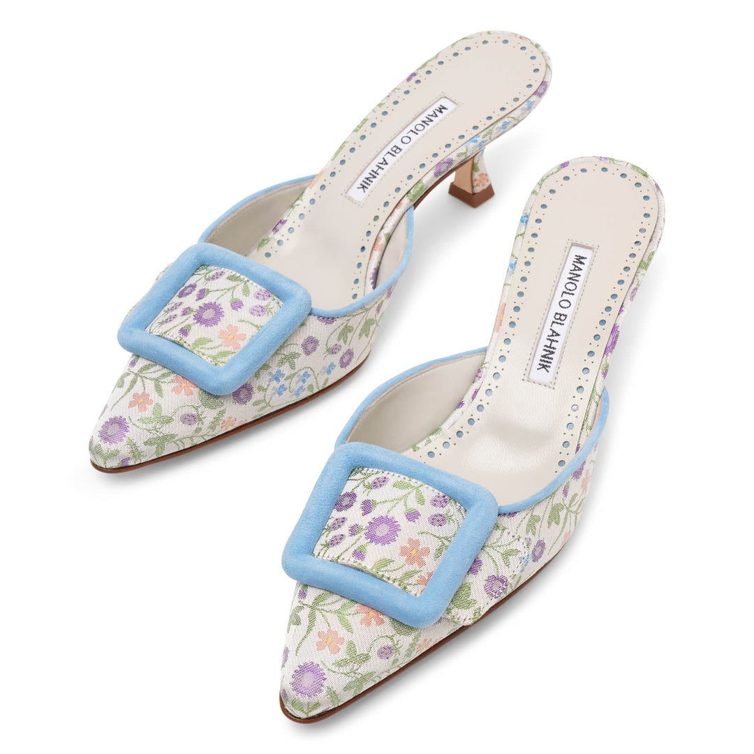 Manolo Blahnik | Maysale 50 floral mules | Savannahs
