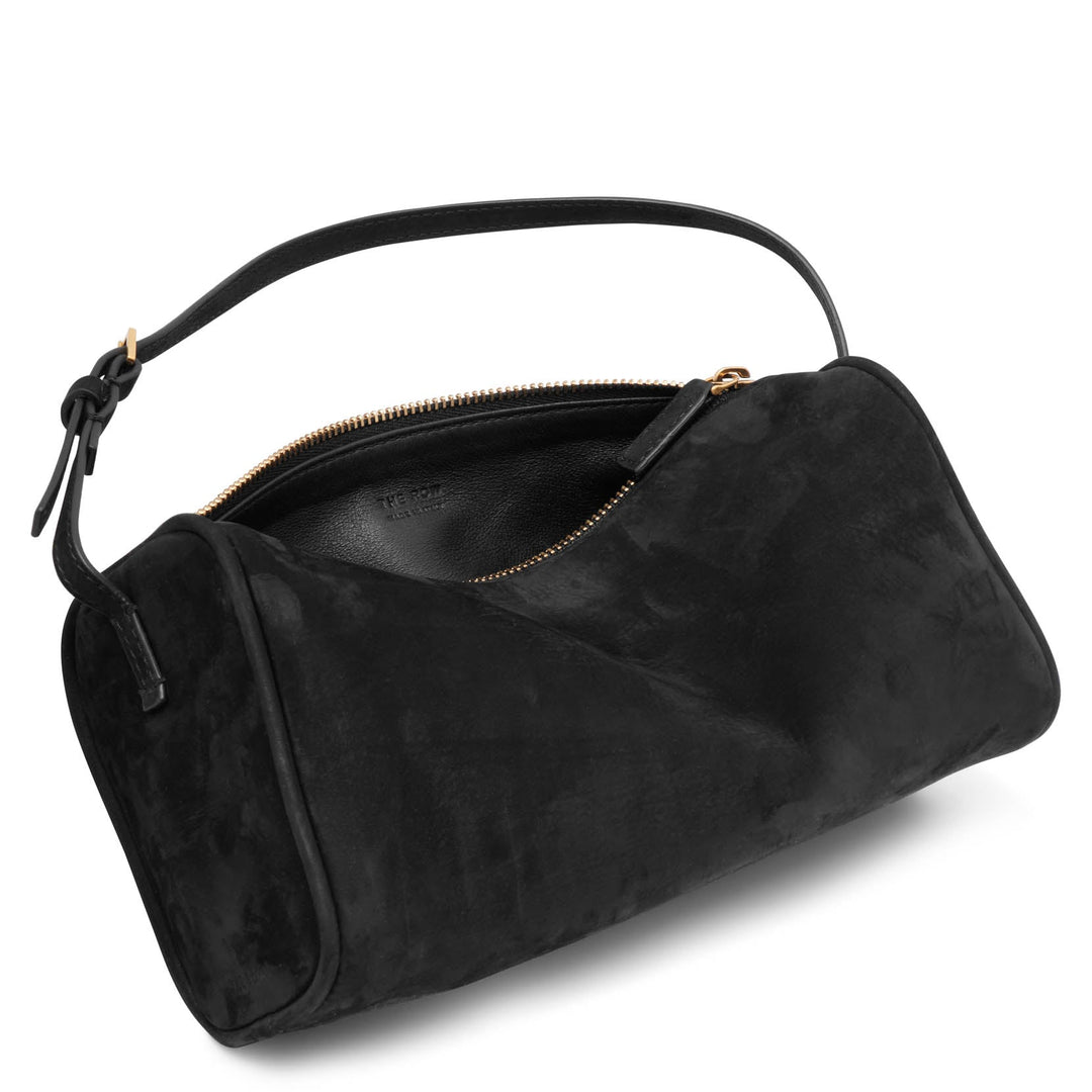 The Row | 90's black nubuck bag | Savannahs
