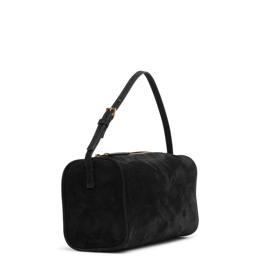 The Row | 90's black nubuck bag | Savannahs