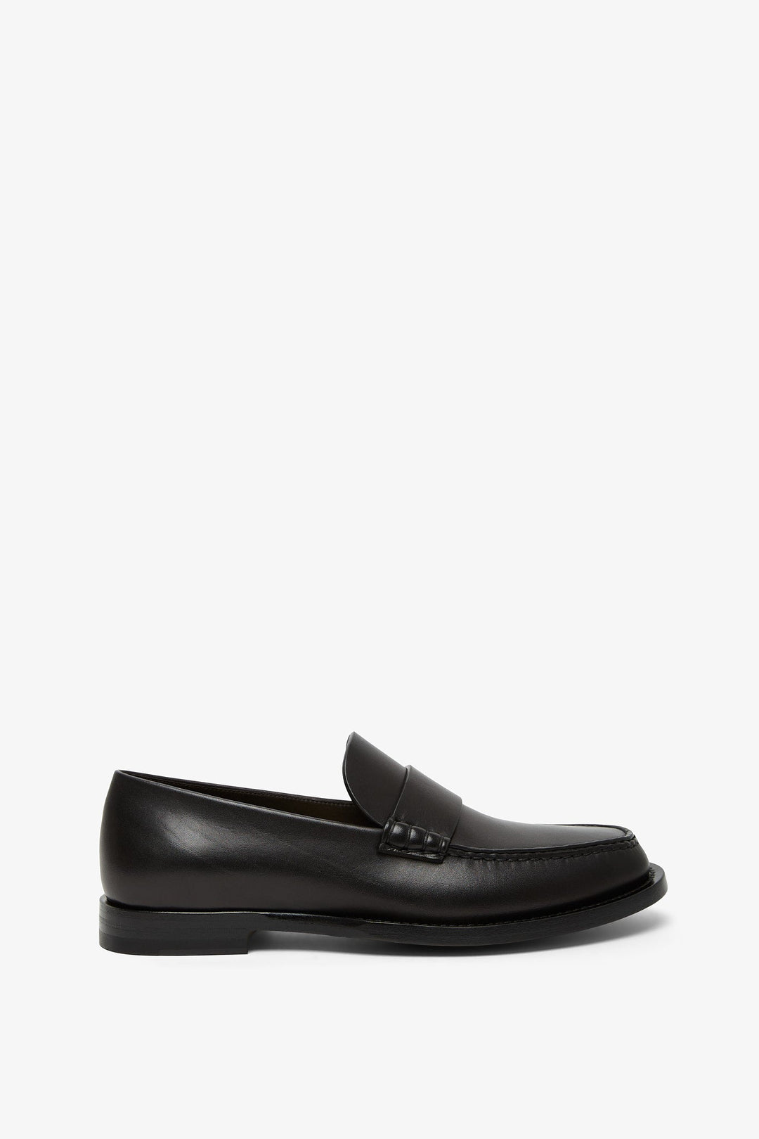 The Row | Novus black leather moccasin | Savannahs