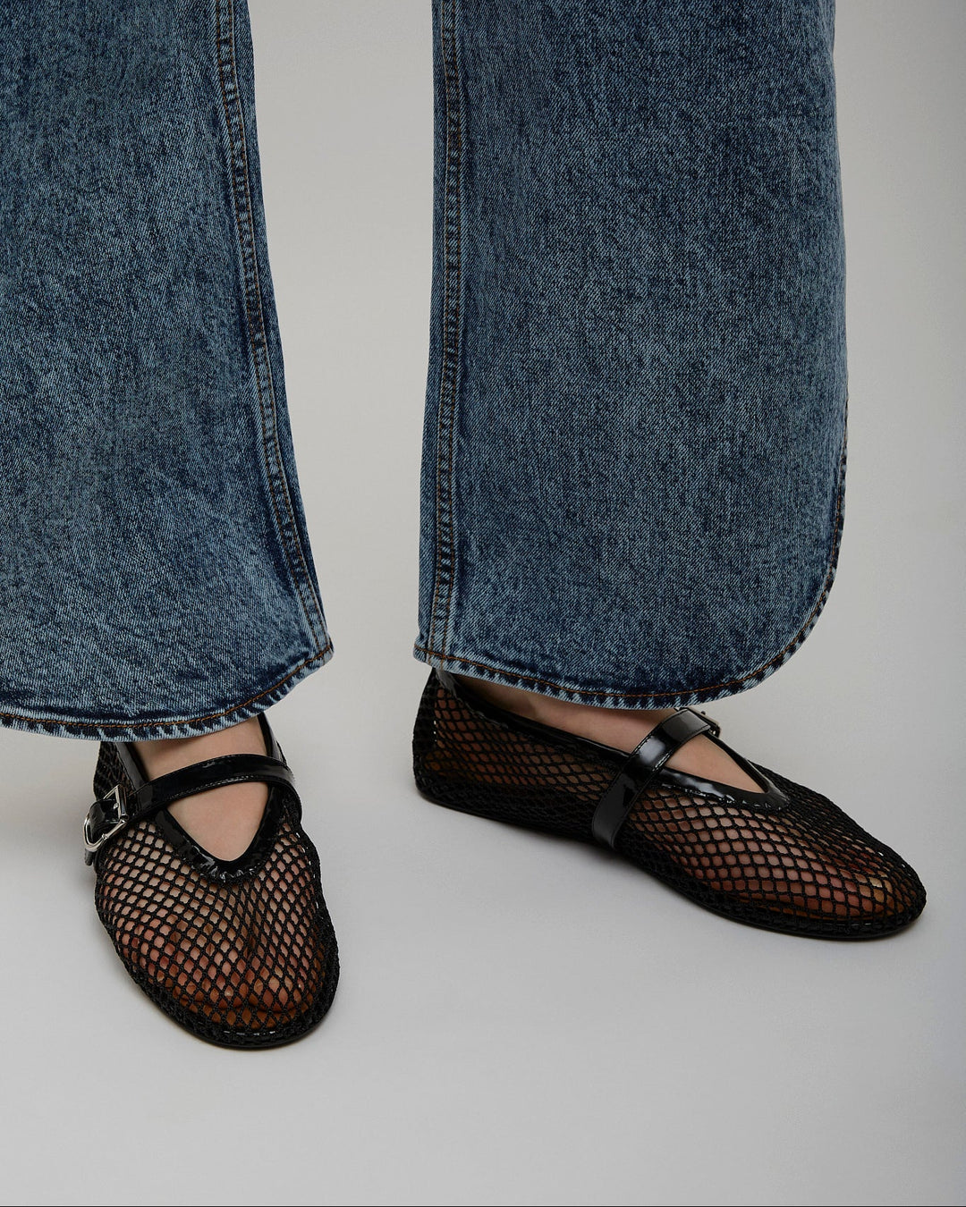 Alaïa | Black mesh ballet flats | Savannahs