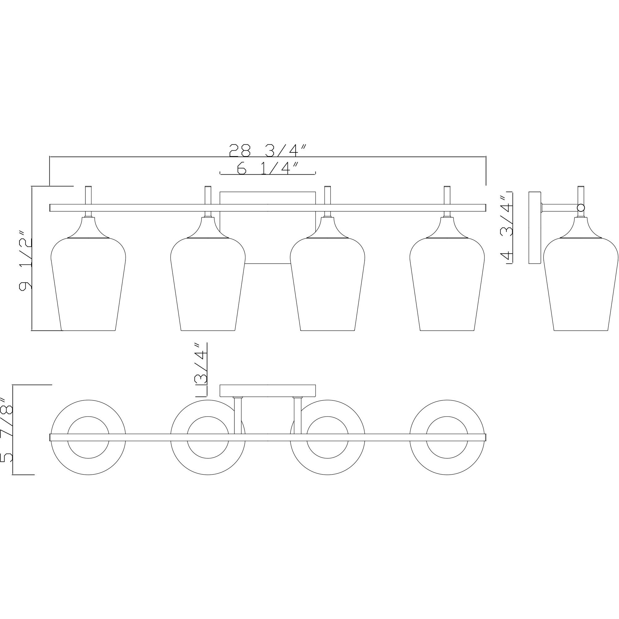 Savoy House 8-4030-4-11 Octave 4 Light 28.75 inch Polished Chrome