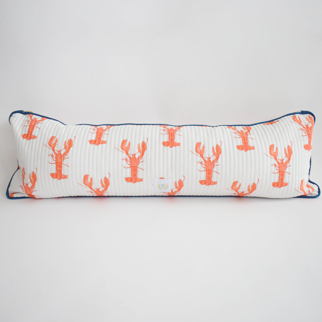 Sara Fitz Lumbar Pillow Lobster Print 13x35