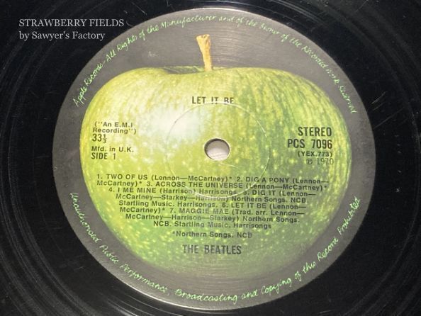 Let It BeのUKオリジナルには箱入りじゃないファーストプレスもある