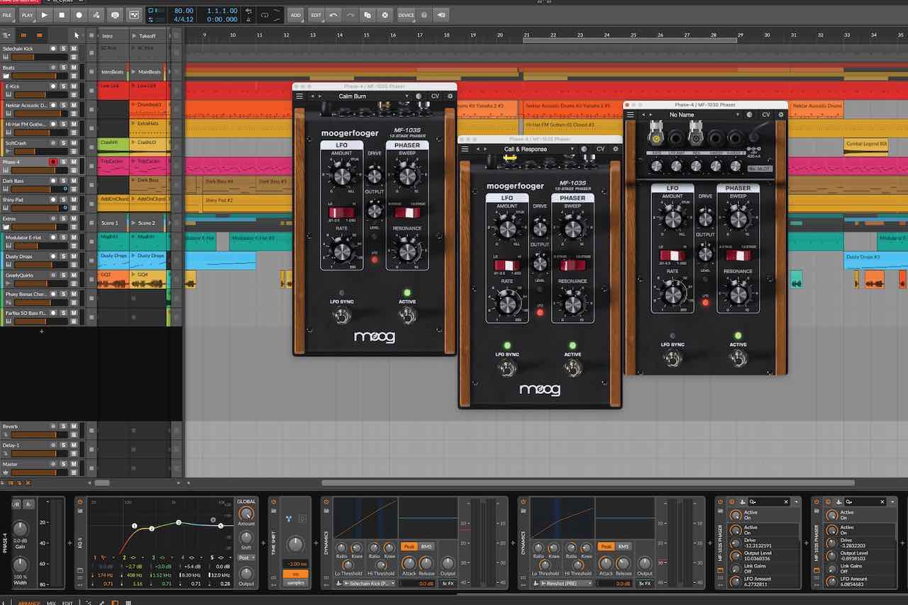 Moog『MF-103 12-Stage Phaser』1970年代のラックマウント型Moog