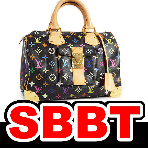 売切】ルイヴィトン スピーディ30 モノグラムマルチ 黒 新品同様