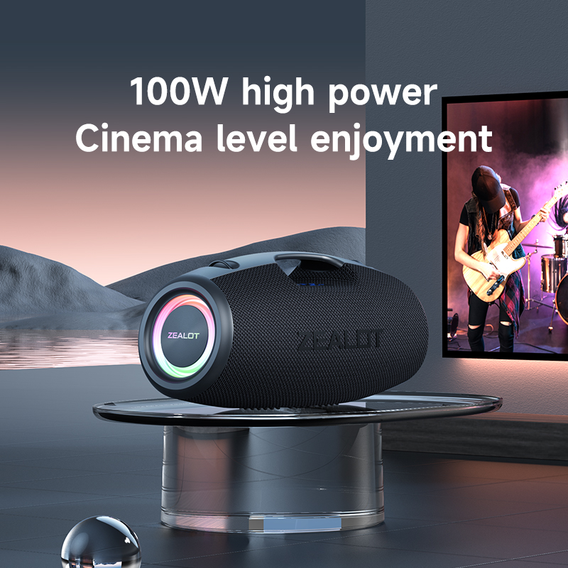ZEALOT S78 Portable Wireless Waterproof Speaker, IPX7, 100W Rich