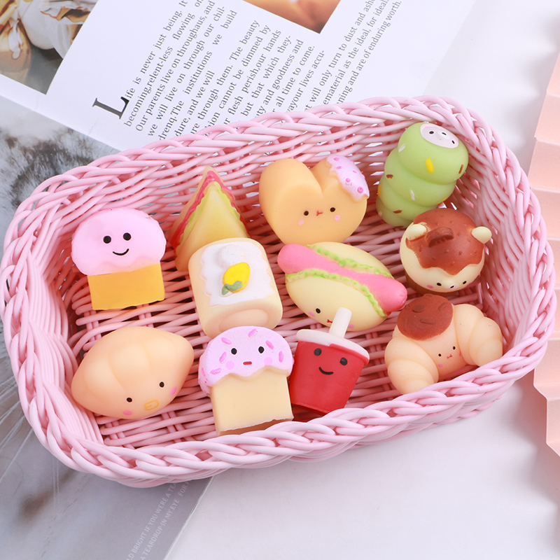 かわいい食べ物モチフィジェットスクイーズ卸売スクイーズベーキング