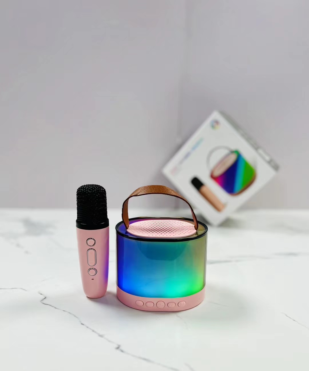 K52 ポータブル カラフルLEDアンビエントライト ワイヤレスマイク