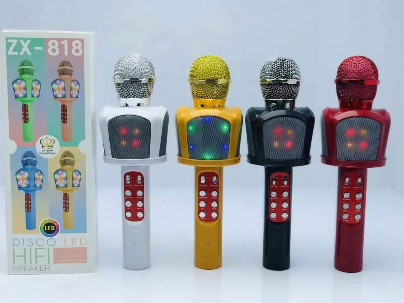 ZX-818ワイヤレストゥースワイヤレスカラオケマイクスピーカーサポート