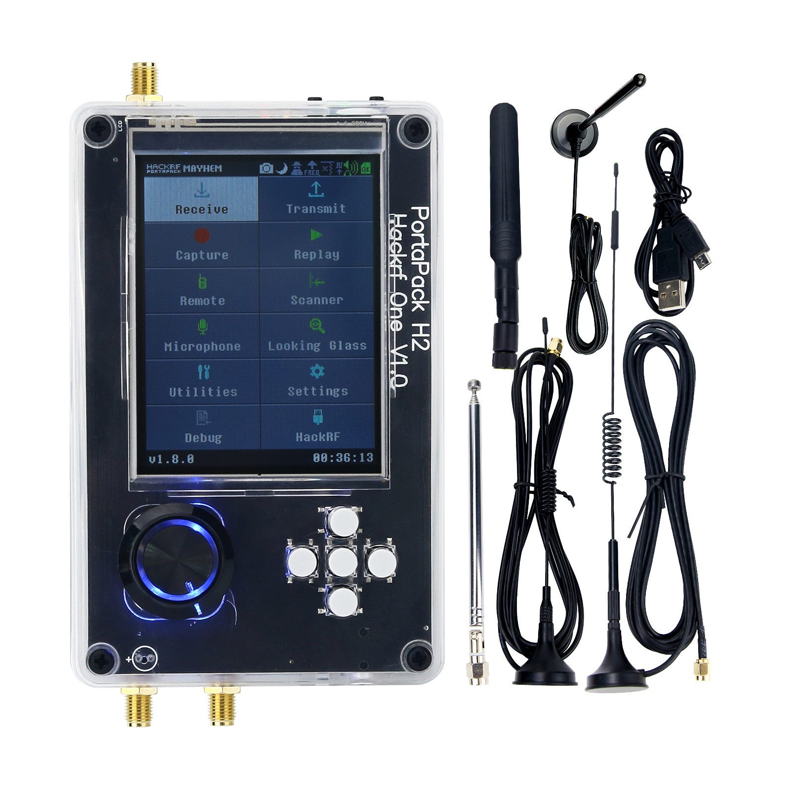 SDR Radio Hackrf One R9 V2.0.0 with Upgraded Portapack H2