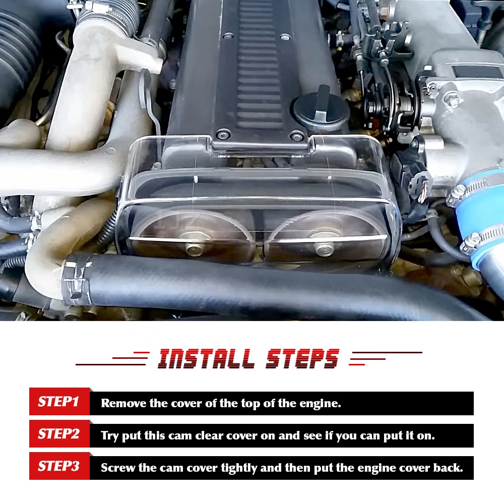 Clear Pulley Timing Belt Cam Gear Cover for Toyota Supra