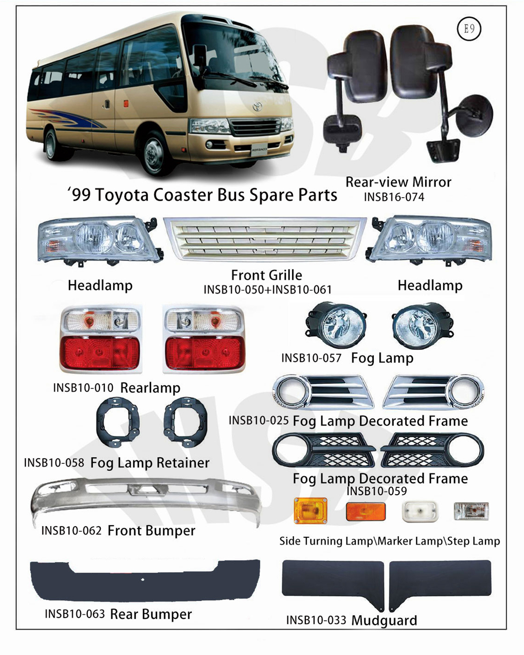 三菱ふそう ローザ バス用 リア ドアロック 4点セット バックドア