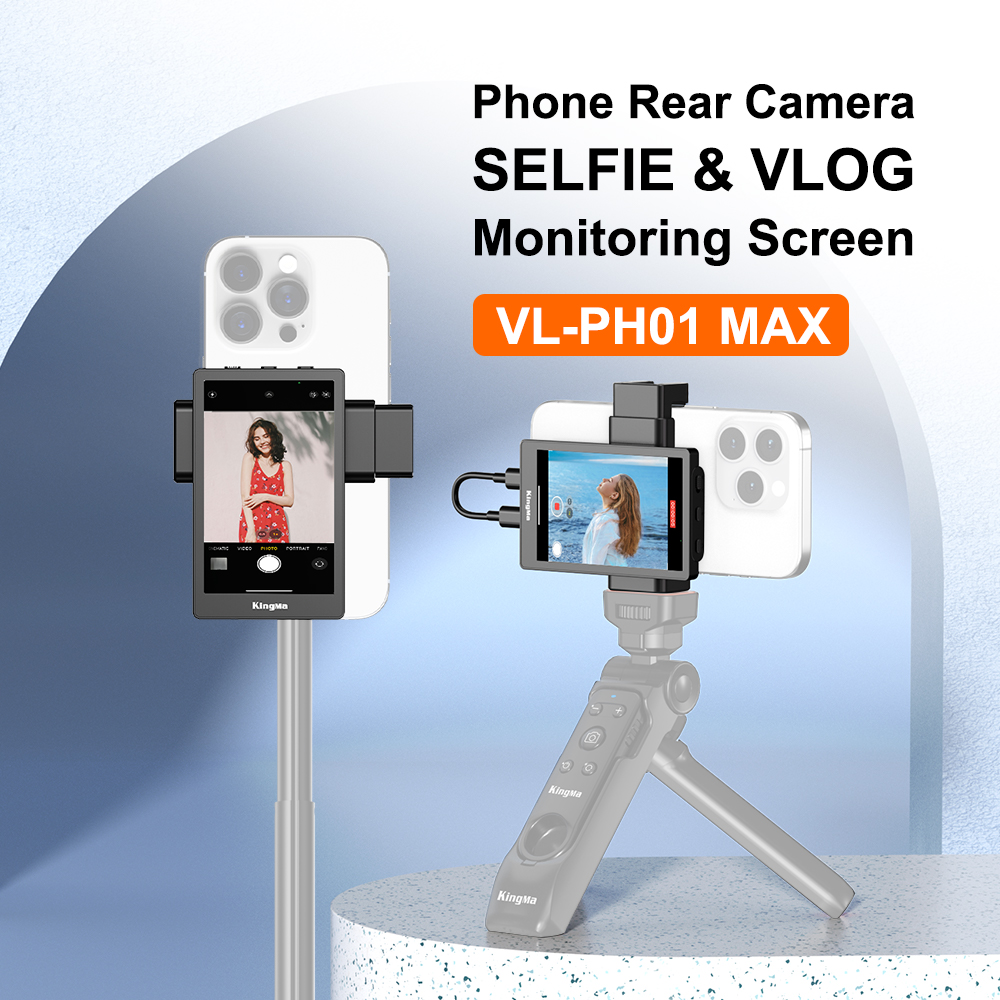 Kingma VL-PH01 Max Phone Vlog Monitor Screen & Clamp Mount Kit
