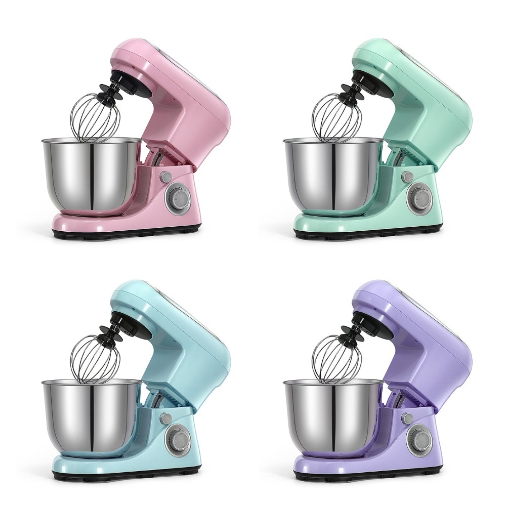 Cheftronic SM-961 Pink & White Stand Mixer, 1300W, 5L Stainless
