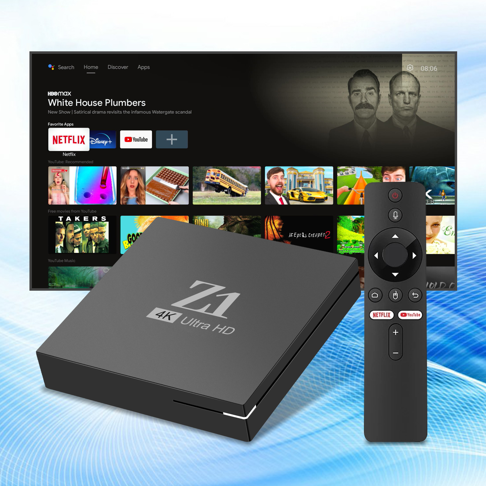 OEM GYS Z1 ATV Tv Box Allwinner H313 4K Video OTA Upgrade Tv Box