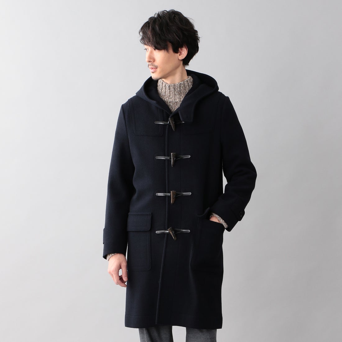 サンヨーコート SANYOCOAT ウールジャージー ダッフルコート