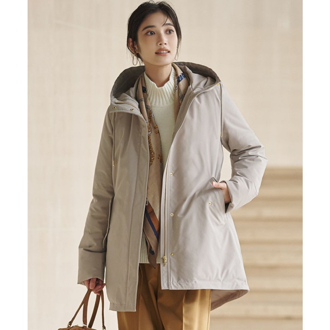 ニジュウサンク 23区 【一部店舗限定/撥水加工】ミリタリー フーデット