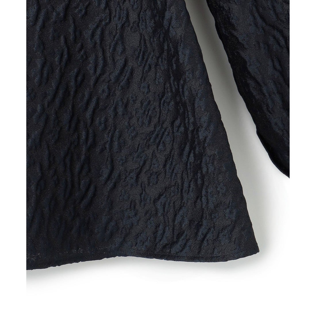 23区 【洗える】エクラジャカード ペプラム ブラウス （ブラック系