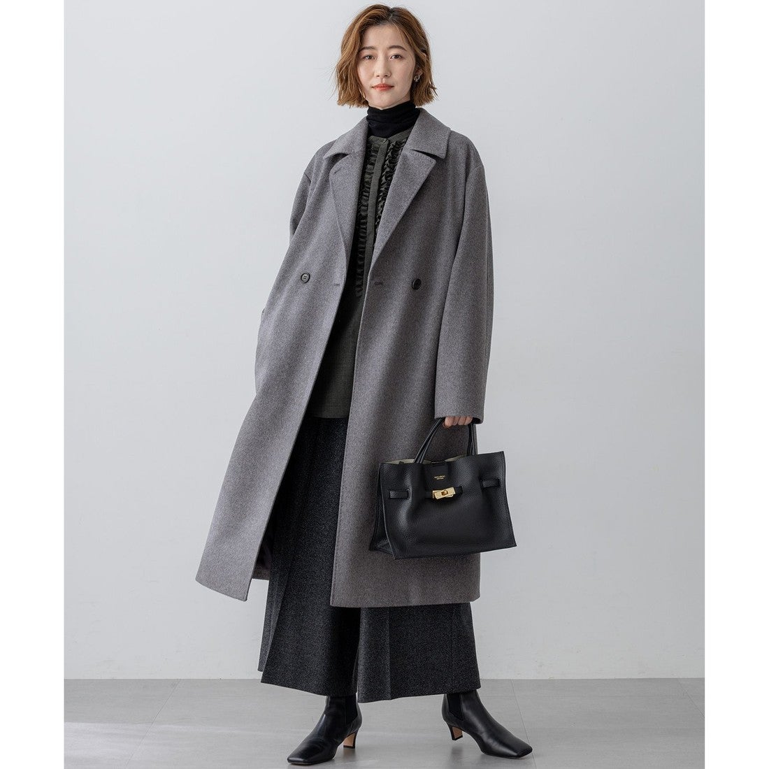 23区 【先行予約】COLOMBOカシミヤビーバー ダブルフロント チェスター