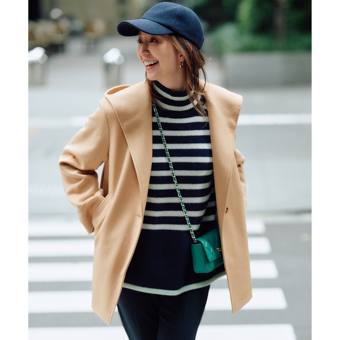 23区（大きいサイズ） 【カタログ掲載】ウールカシミヤビーバー フード