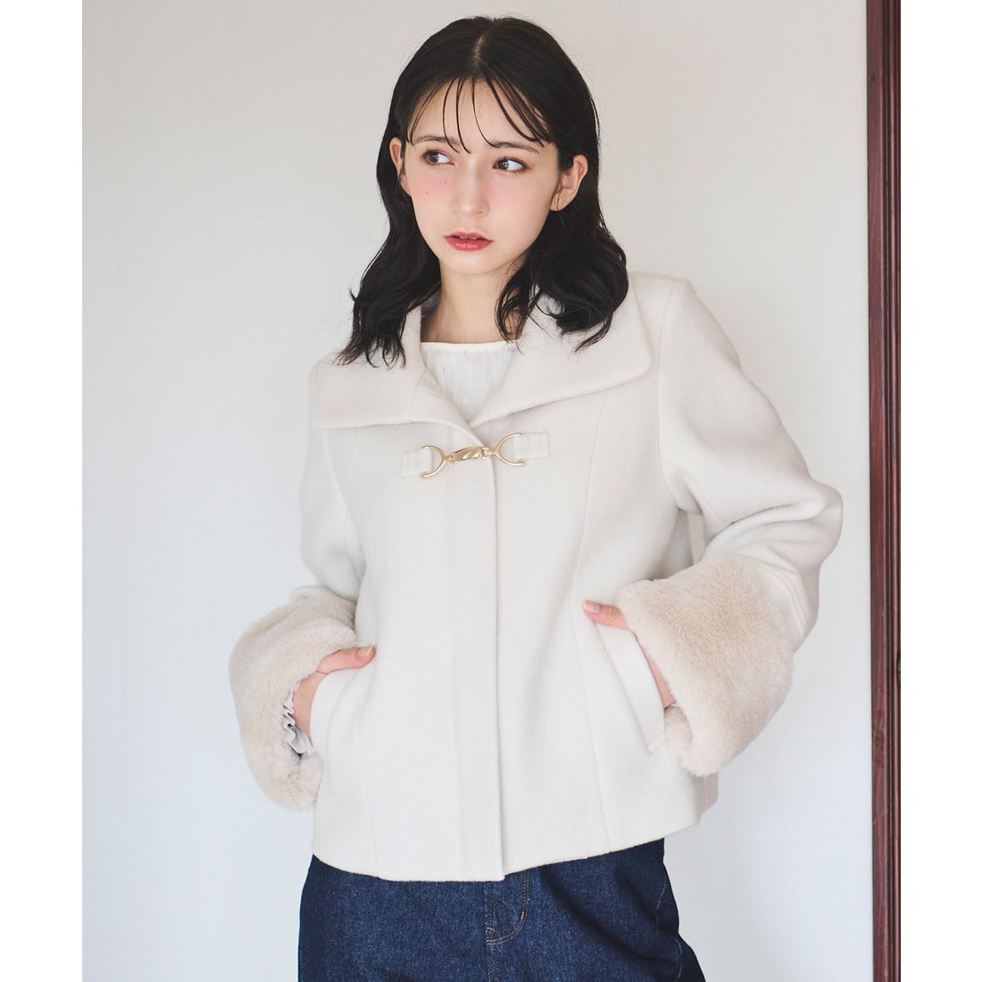 トランテアン ソン ドゥ モード 31 Sons de mode 袖ファー付きショート