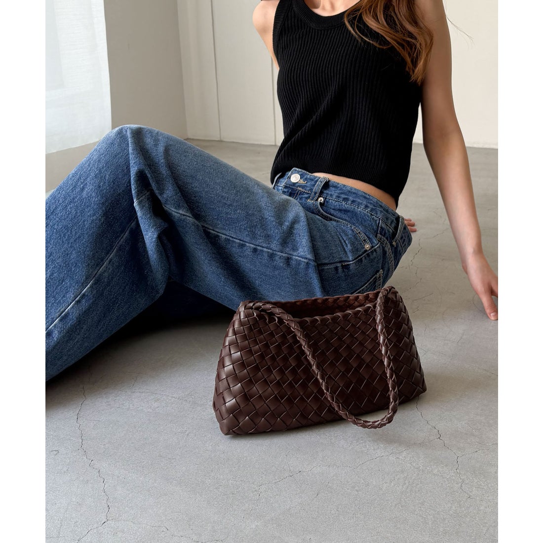 キャナルジーン CANAL JEAN diggity メッシュショルダーBAG （ブラウン