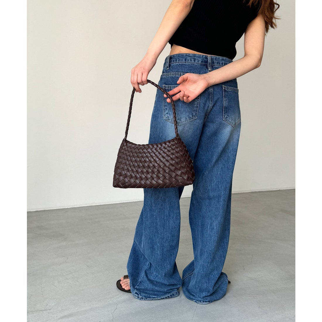 キャナルジーン CANAL JEAN diggity メッシュショルダーBAG （ブラウン