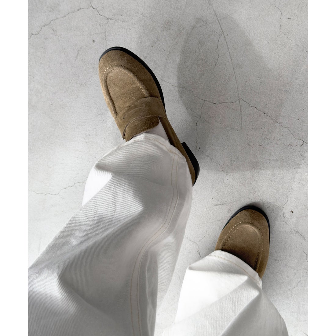 キャナルジーン CANAL JEAN El mar スウェードローファー （ブラウン