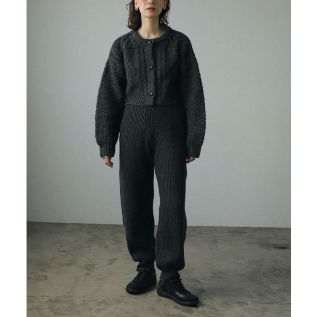 キャナルジーン CANAL JEAN anuke(アンヌーク) Cable Knit Cardigan