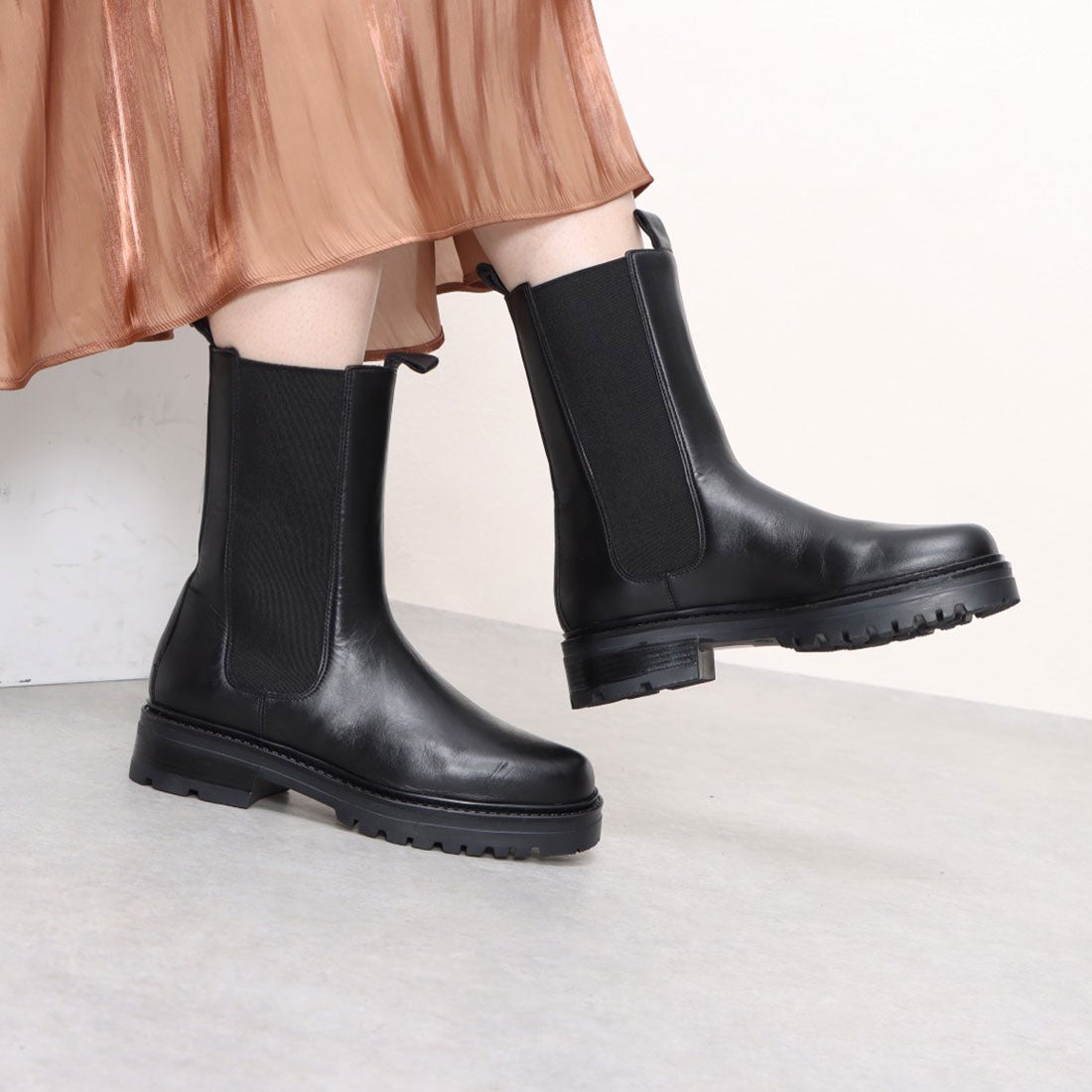 コルソローマ ノーヴェ CORSO ROMA 9 サイドゴアブーツ （ブラック