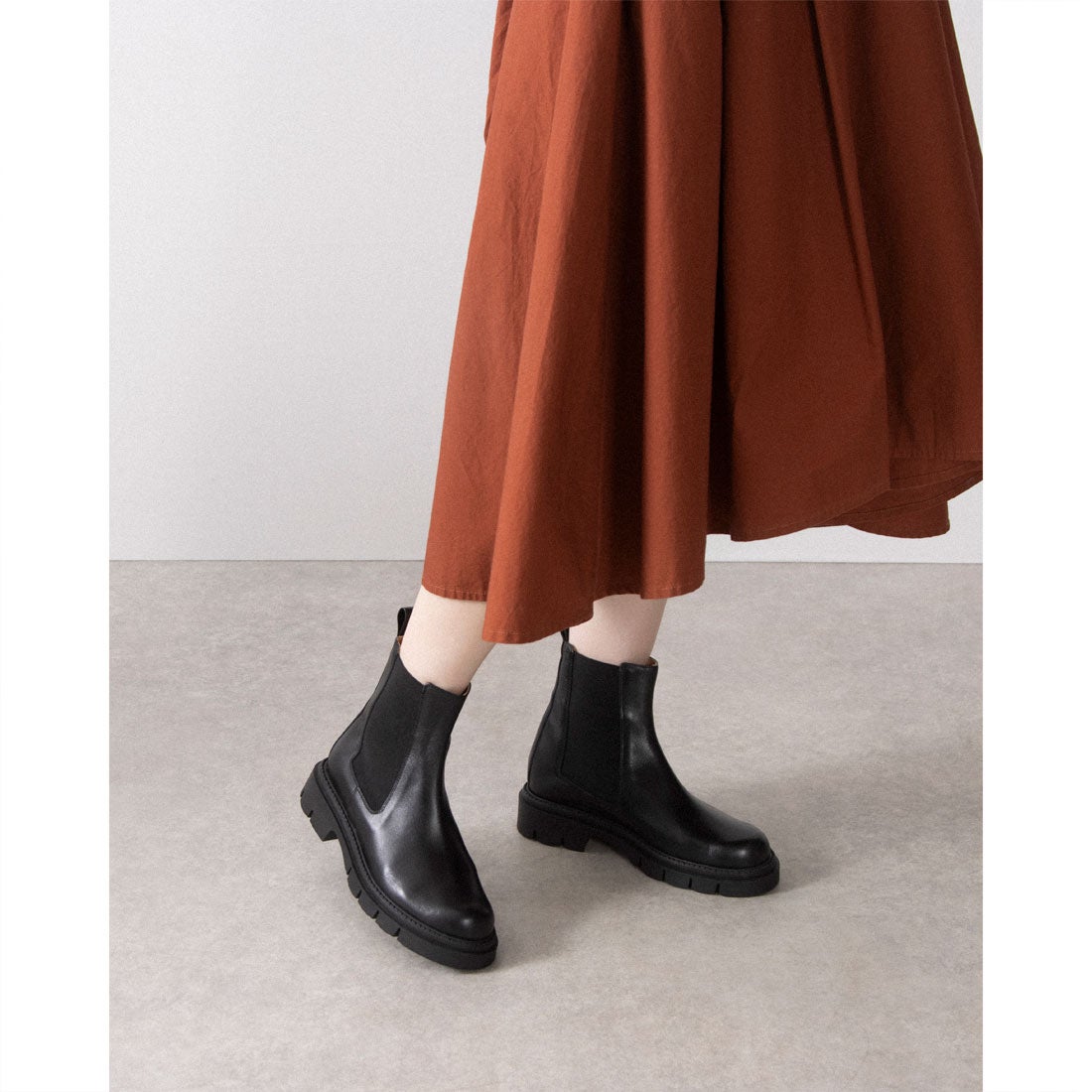 コルソローマ ノーヴェ CORSO ROMA 9 トラックソールサイドゴアブーツ