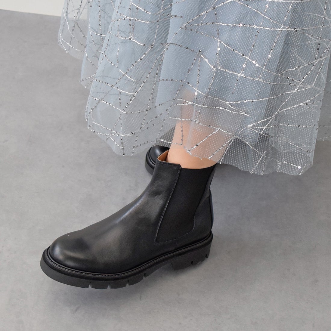 コルソローマ ノーヴェ CORSO ROMA 9 トラックソールサイドゴアブーツ