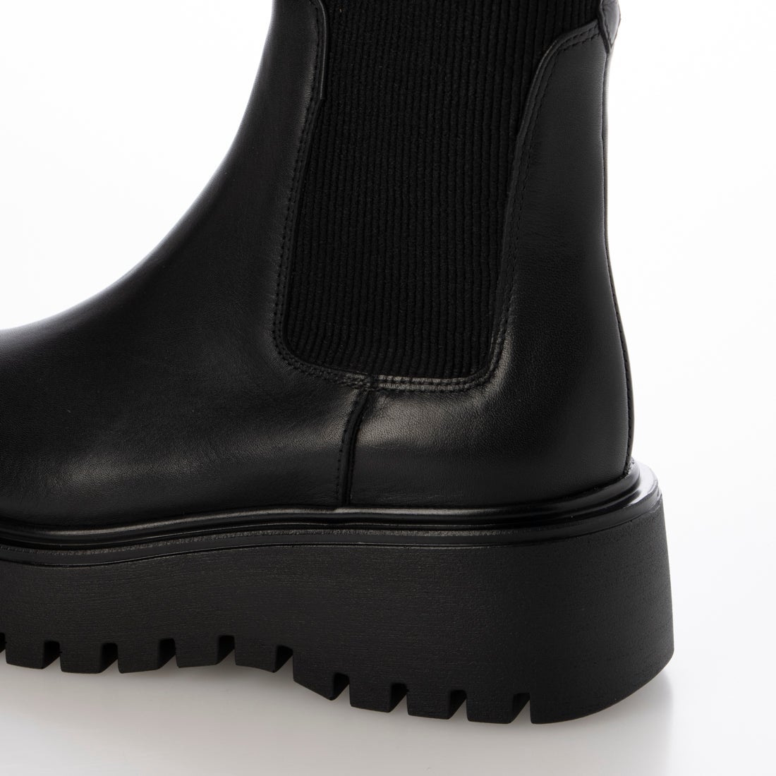 CORSO ROMA 9／サイドゴアリブニットブーツ／ナノユニバース CORSO