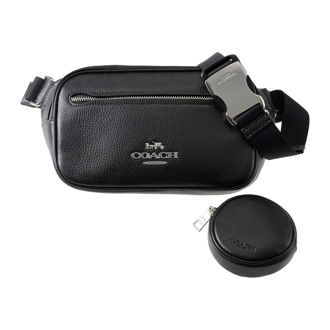 コーチ COACH ウエストバッグ・ボディバッグ ぺブルドレザー エリアス