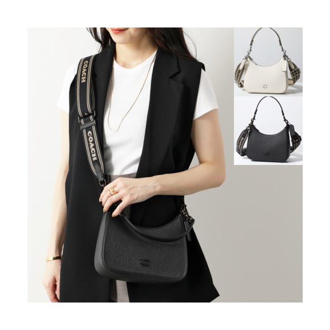 コーチ COACH COACH ショルダーバッグ HOBO ホーボー CJ842 （BLACK