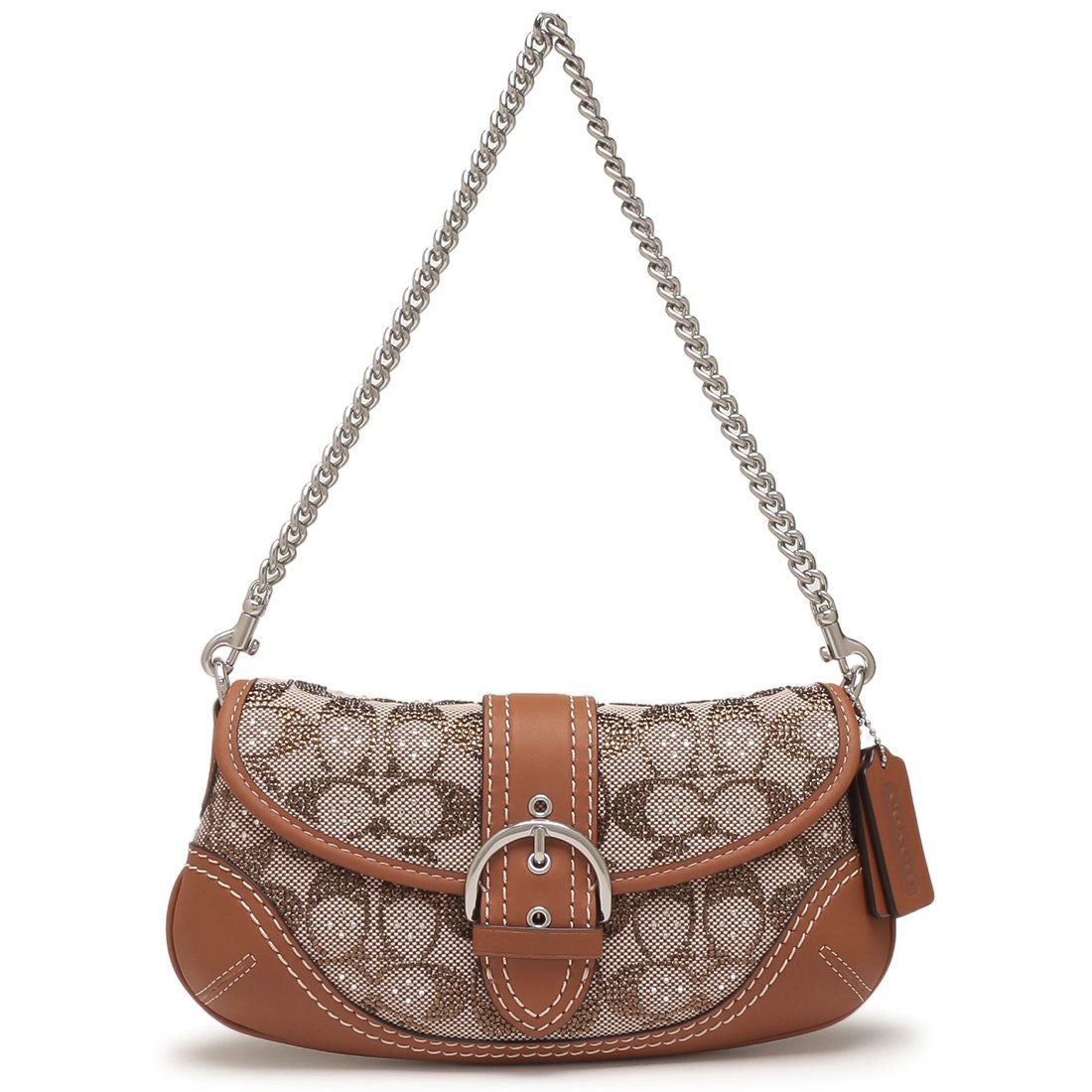 コーチ COACH ショルダーバッグ クリスタル シグネチャー ジャガード