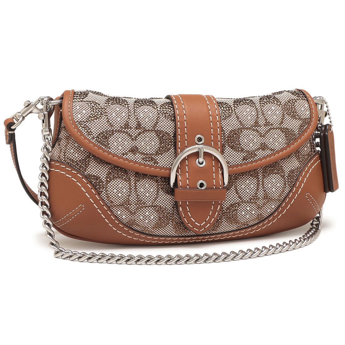 コーチ COACH ショルダーバッグ クリスタル シグネチャー ジャガード