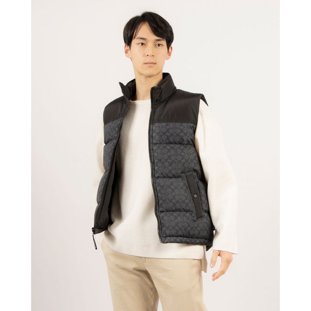 コーチ COACH SIGNATURE DOWN VEST シグネチャー ダウン ベスト