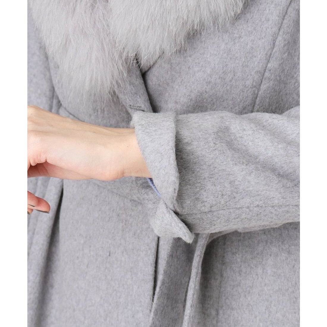 クードシャンス COUP DE CHANCE 【日本製／ブルーフォックスファー