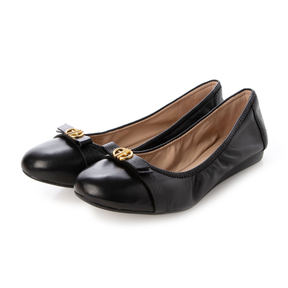 コール ハーン COLE HAAN トバ ボウ バレエ womens （ブラック レザー
